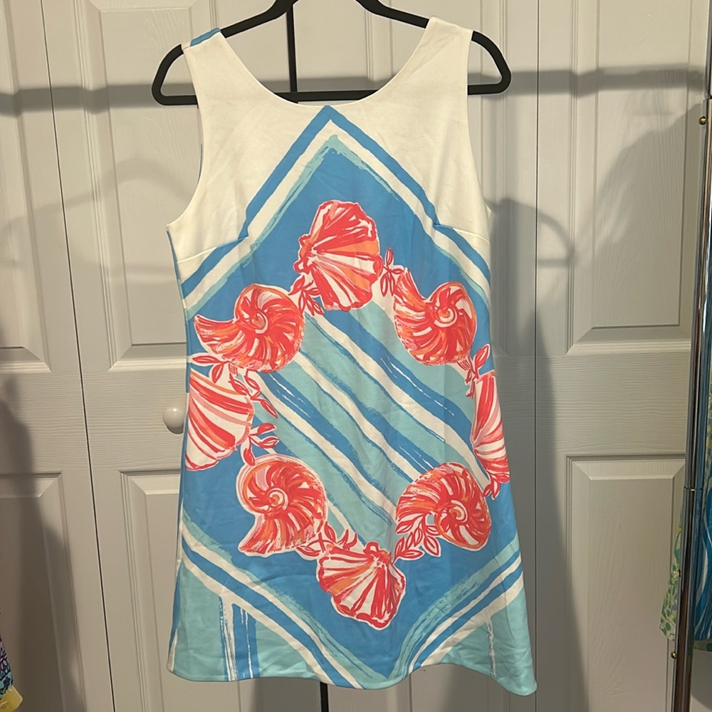 For the Shell of it Blue, Pink and White Lilly Pulitzer Dress